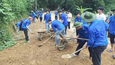 "Mùa hè xanh" nơi vùng cao của cán bộ, sinh viên Học viện Phụ nữ Việt Nam