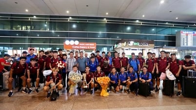 U23 Việt Nam về nước sau chiến tích tại giải Đông Nam Á