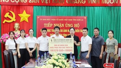 Ủy ban MTTQ Việt Nam tỉnh Sơn La tiếp nhận ủng hộ khắc phục thiệt hại do ảnh hưởng của thiên tai