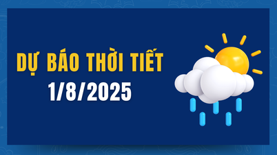 Dự báo thời tiết 1/8/2025: Bắc Bộ, Trung Bộ nắng nóng 39°C, Nam Bộ mưa dông diện rộng