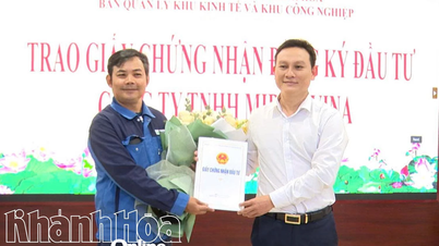 Trao giấy chứng nhận đăng ký đầu tư theo quy trình rút gọn cho Công ty TNHH Miboo Vina