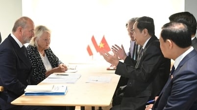 Le président de l'Assemblée nationale, Tran Thanh Man, rencontre les chefs de délégation des pays à l'occasion de sa participation à la 6e Conférence mondiale des présidents de parlement