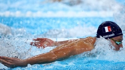 Siêu kình ngư Leon Marchand giành 4 HCV, phá 4 kỷ lục Olympic