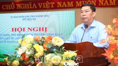 នាយកដ្ឋានកិច្ចការផ្ទៃក្នុងខេត្ត Khanh Hoa ផ្សព្វផ្សាយគោលនយោបាយ និងច្បាប់ការងារដល់អាជីវកម្មជាង ២០០