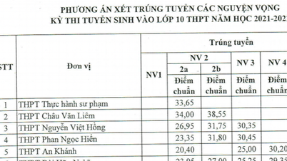 Cần Thơ thông tin việc hơn 1 điểm mỗi môn trúng tuyển lớp 10 công lập