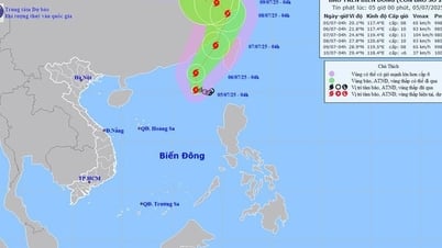 La tempête n°2 se forme dans la mer de l'Est, de fortes pluies sont sur le point de revenir dans le nord de notre pays