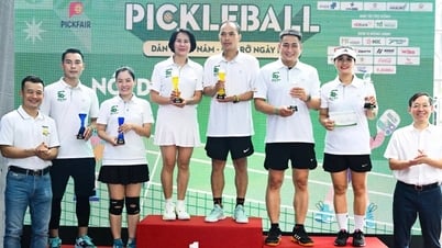 Das erste Siegerpaar des Dan Tri Pickleball-Turniers wird bekannt gegeben