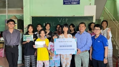 De Hoang Thong y el proyecto de la bandera social para niños