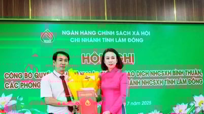 Lam Dong a créé un bureau de transaction de la Banque de politique sociale de Binh Thuan.