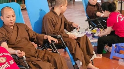 التبرع بأكثر من 100 راهب وبوذي في نغيها بما يزيد عن 70 وحدة من الدم، مما يؤدي إلى توفير حياة العديد من المرضى في الوقت المناسب.