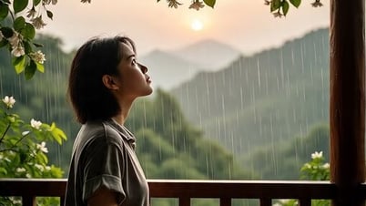 Ngắm mưa hạ rơi