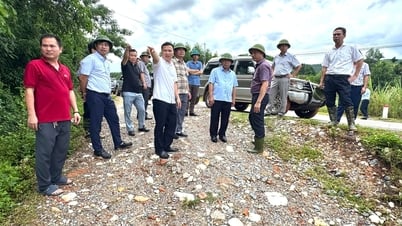 El vicepresidente del Comité Popular Provincial, Nguyen Van De, inspeccionó el proyecto del embalse de Ban Mong.