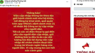 Cảnh giác với chiêu trò lừa đảo cập nhật dữ liệu dân cư sau khi sáp nhập tỉnh, thành phố