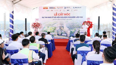 Construction de deux bâtiments du projet de logements sociaux Golden Square Lao Cai