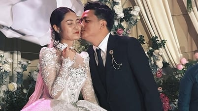 Boda de la reina de belleza Nong Thuy Hang y el empresario Dinh Hieu, 8 años mayor