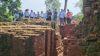 Xuất lộ thêm nhiều dấu tích ở Tháp đôi Liễu Cốc