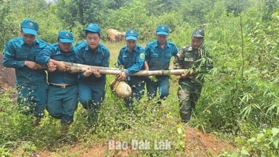 Hủy nổ thành công quả bom gần 130 kg tại xã Đắk Liêng