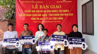 Hội Chữ thập đỏ tỉnh Khánh Hòa bàn giao 5 căn nhà tình nghĩa cho hộ nghèo