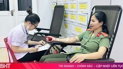 4 cán bộ, chiến sỹ Công an Hà Tĩnh kịp thời hiến máu giúp cụ bà 92 tuổi qua cơn nguy kịch