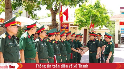 Chỉ huy trưởng Bộ CHQS tỉnh kiểm tra tại Ban Chỉ huy Phòng thủ khu vực 1 - Triệu Sơn