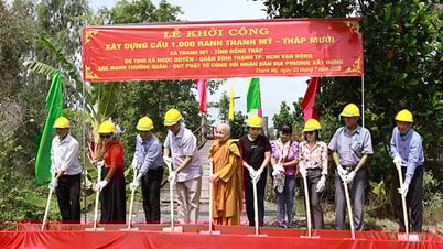 Xã Thanh Mỹ khởi công xây dựng cầu Kênh 1.000