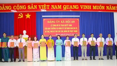 Đảng ủy xã Hội An công bố và trao quyết định thành lập 47 chi, đảng bộ trực thuộc