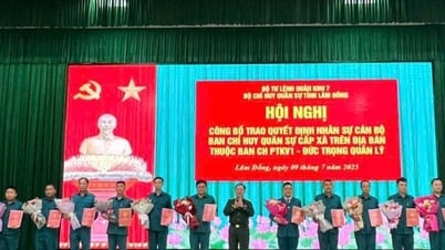 Lâm Đồng bổ nhiệm Chỉ huy trưởng Ban Chỉ huy Quân sự 57 xã, phường