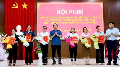 Công bố quyết định bổ nhiệm viên chức quản lý đơn vị sự nghiệp giáo dục công lập