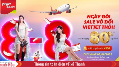 Tưng bừng đón ngày đôi 8/8, Vietjet giảm tới 80% giá vé cho tất cả các đường bay