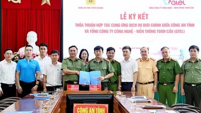 Công an tỉnh Tuyên Quang và Gtel ký kết thỏa thuận hợp tác cung ứng dịch vụ bưu chính