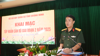 Bộ CHQS tỉnh Quảng Ninh: Khai mạc tập huấn cán bộ giai đoạn 2 năm 2025