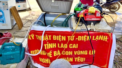 Hội Kỹ thuật điện tử - điện lạnh Lào Cai sửa chữa miễn phí cho người dân vùng lũ Nghệ An
