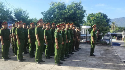 Công an xã Cam An ra quân thực hiện đợt cao điểm tấn công, trấn áp tội phạm