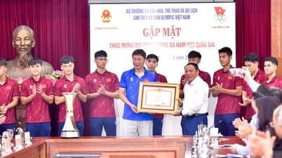 គ្រូ​បង្វឹក Kim Sang-sik និង U.23 វៀតណាម ទទួល​បាន​វិញ្ញាបនបត្រ​សរសើរ​នាយក​រដ្ឋមន្ត្រី រដ្ឋមន្ត្រី​និយាយ​ពាក្យ​រំជួល​ចិត្ត