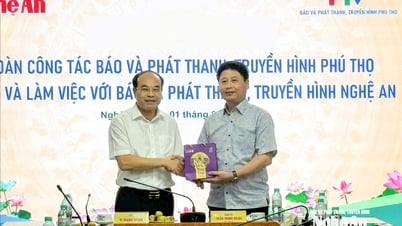 Báo và Phát thanh, truyền hình Phú Thọ thăm và làm việc tại Báo và Phát thanh, truyền hình Nghệ An