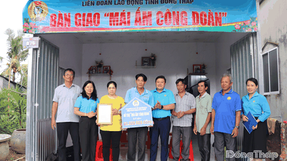Liên đoàn lao động tỉnh Đồng Tháp: Bàn giao 2 "Mái ấm Công đoàn" cho đoàn viên khó khăn