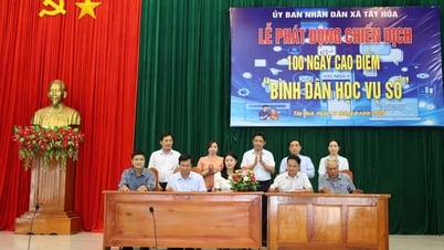 Tây Hoà: quyết tâm phổ cập kỹ năng số trong 100 ngày cao điểm “Bình dân học vụ số”