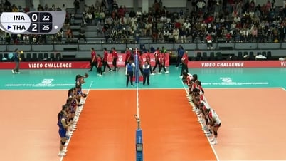 U.21 Thái Lan thắng chóng vánh chủ nhà U.21 Indonesia tại giải bóng chuyền thế giới