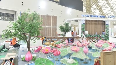 Urgent construction atmosphere at the large exhibition site of the Country's achievements on the occasion of 80 years of National Day