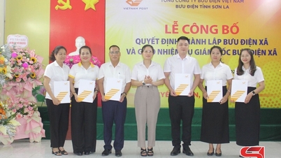 Lễ công bố quyết định thành lập Bưu điện xã
