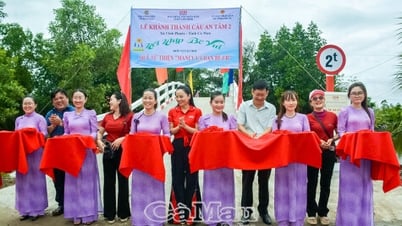 Khánh thành cầu nông thôn và bàn giao nhà “Mái ấm nông dân”