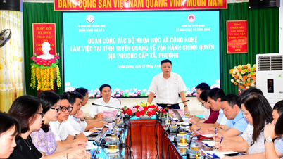 Đoàn công tác của Bộ Khoa học và Công nghệ kiểm tra việc vận hành chính quyền địa phương 2 cấp tại Tuyên Quang