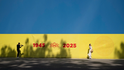 Tấm biển "1945-2025" ở Hà Nội gây sốt dịp 2/9