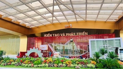 Triển lãm thành tựu Đất nước dần lộ diện, háo hức chờ giờ khai mạc
