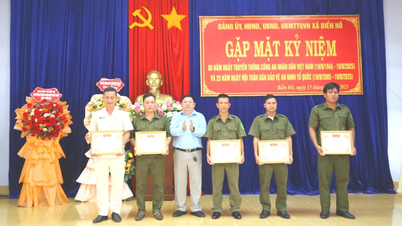 Xã Biển Hồ khen thưởng 15 tập thể, cá nhân dịp 80 năm Ngày truyền thống Công an nhân dân