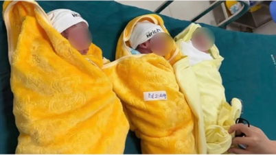 Mổ đẻ thành công ca sinh 3 bé trai hiếm gặp