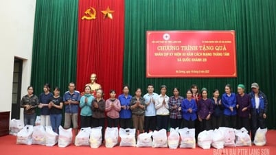 Trao tặng 100 suất quà cho gia đình chính sách, hộ có hoàn cảnh khó khăn tại xã Kiên Mộc, xã Na Dương
