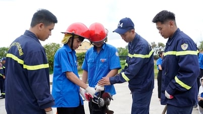 Tập huấn kỹ năng phòng cháy chữa cháy, lái xe an toàn cho đoàn viên, thanh niên