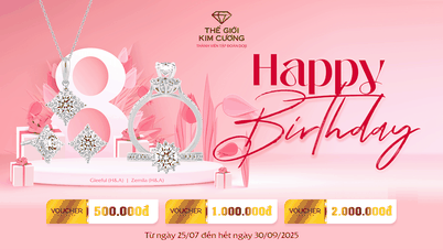Thế Giới Kim Cương tặng hàng ngàn voucher mừng sinh nhật Khách hàng tháng 08.2025
