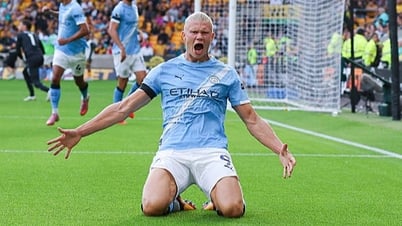 Haaland lập cú đúp, Man City thắng tưng bừng trước Wolves